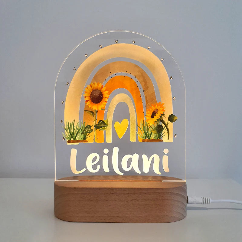 Printed Night Lights Personalised Plaque (Plaque Only)