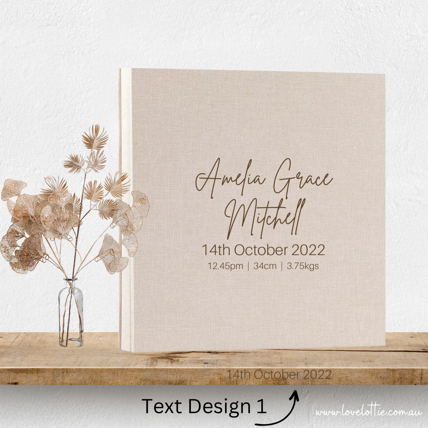 Personalised Baby Gift Photo Album - Baby Shower Gift - Baby Boy Gift or Baby Girl Gift - Newborn Baby Gift Baby Keepsake - New Mum Gift