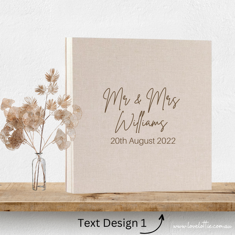 Personalised Wedding Albums | Custom Wedding Guestbooks Wedding Gifts - Design 1