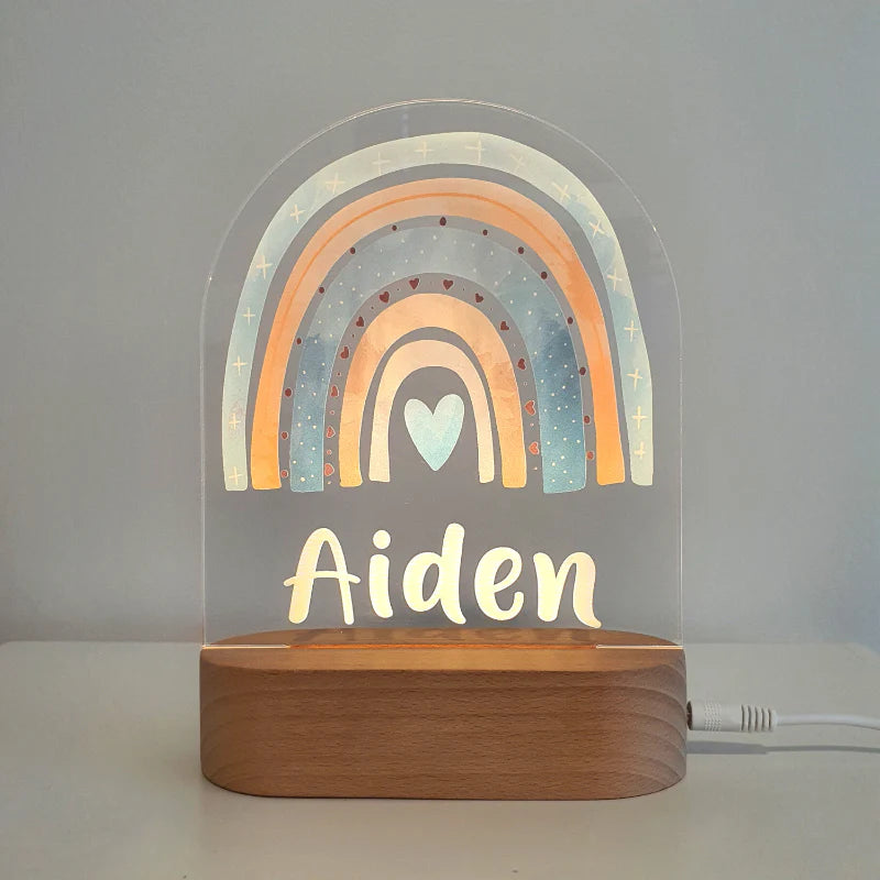 Printed Night Lights Personalised Plaque (Plaque Only)