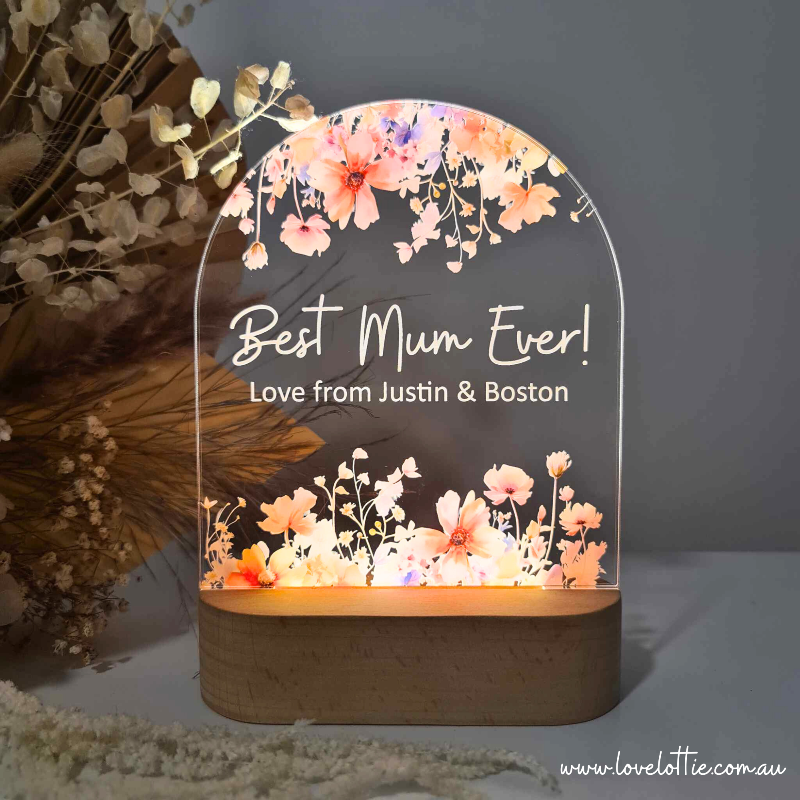 Best Mum Ever - Personalised LED Night Light