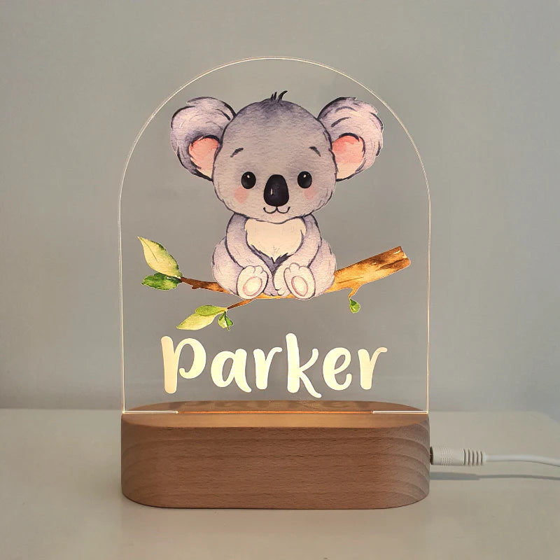 Printed Night Lights Personalised Plaque (Plaque Only)