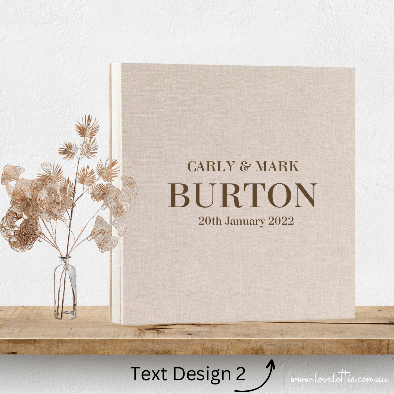 Personalised Wedding Albums | Custom Wedding Guestbooks Wedding Gifts Design 2