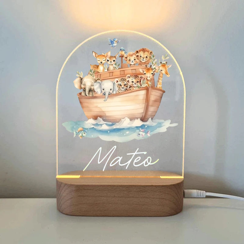 Printed Night Lights Personalised Plaque (Plaque Only)