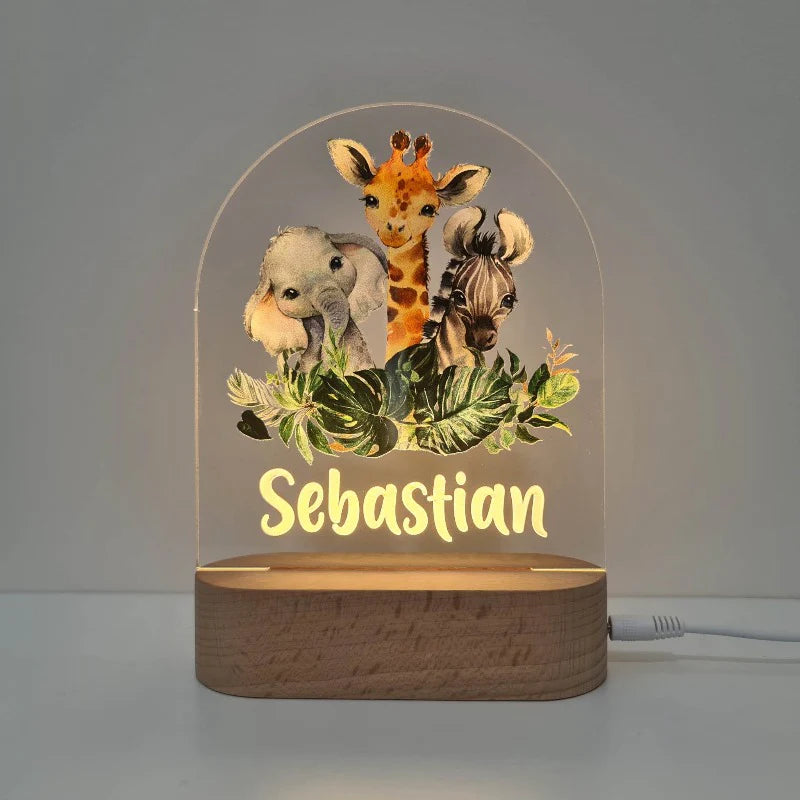 Printed Night Lights Personalised Plaque (Plaque Only)