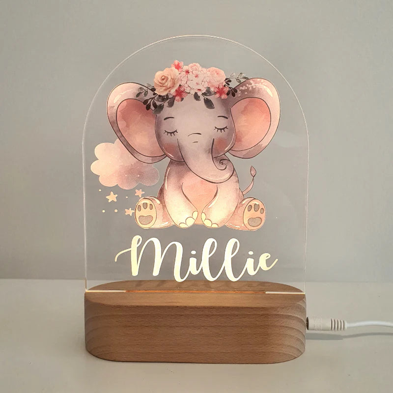Printed Night Lights Personalised Plaque (Plaque Only)
