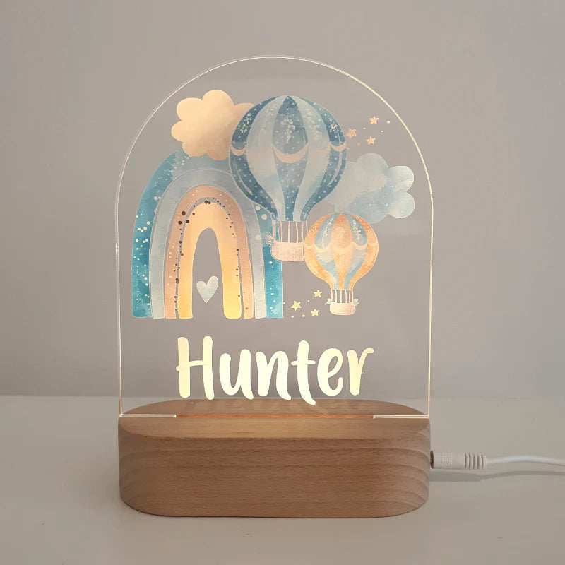 Printed Night Lights Personalised Plaque (Plaque Only)