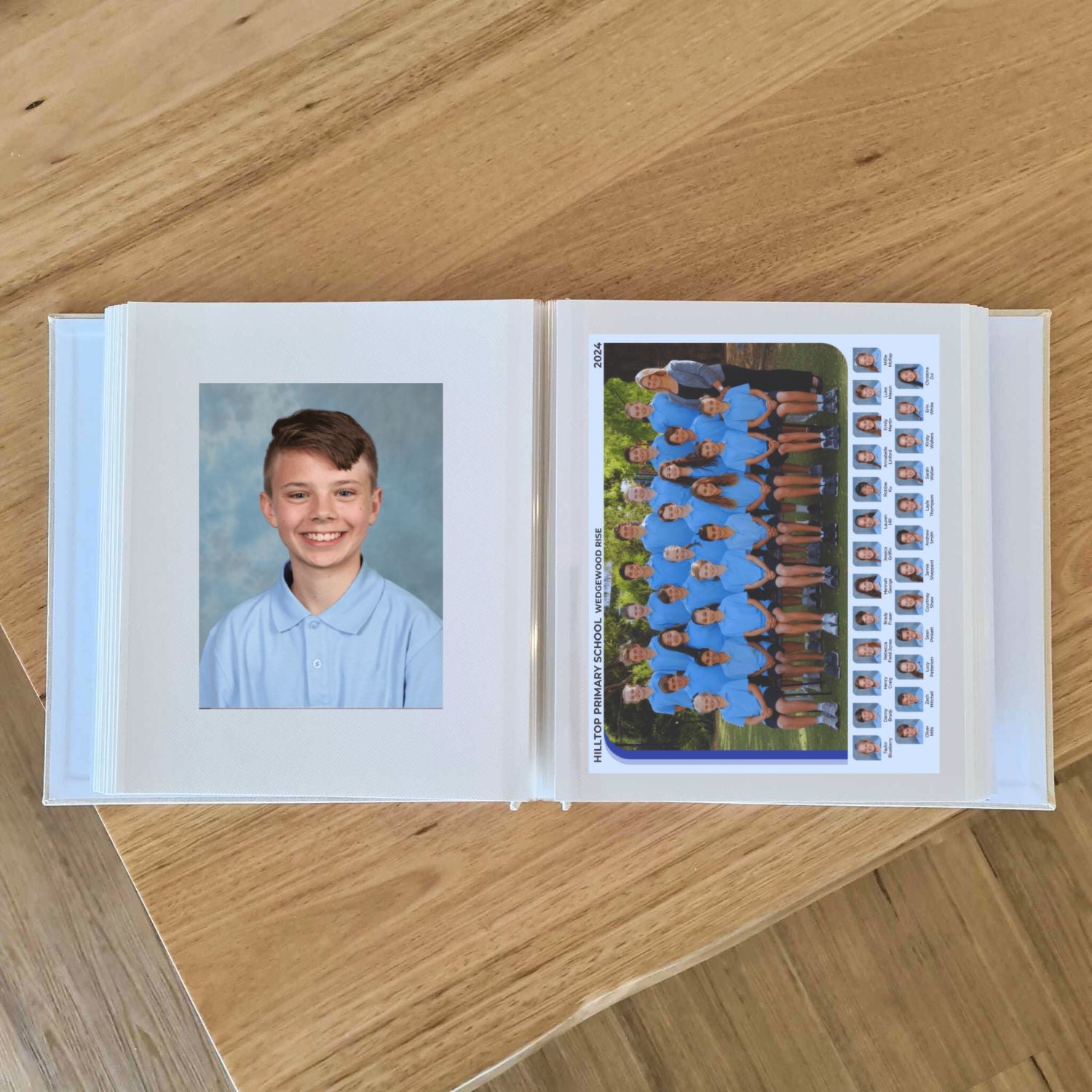 Personalised School Photo Album - Arch Window Design 1