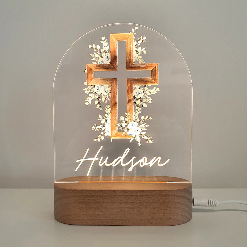 Printed Night Lights Personalised Plaque (Plaque Only)