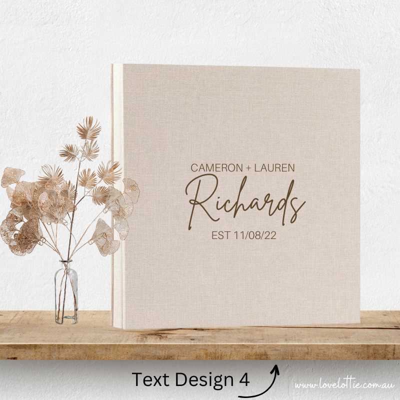 Personalised Wedding Albums | Custom Wedding Guestbooks Wedding Gifts Design 4