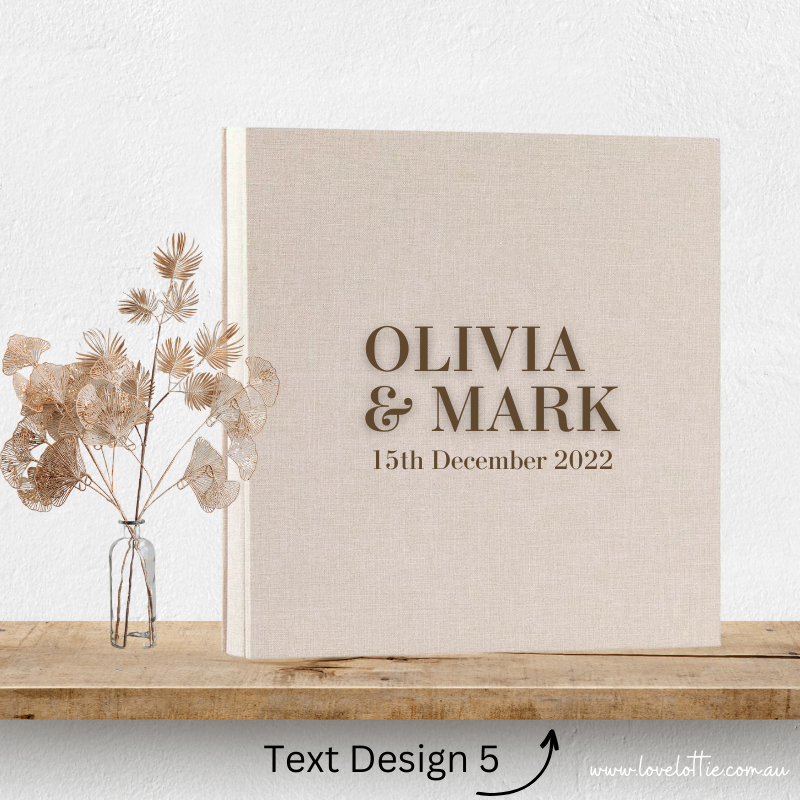 Personalised Wedding Albums | Custom Wedding Guestbooks Wedding Gifts Design 5