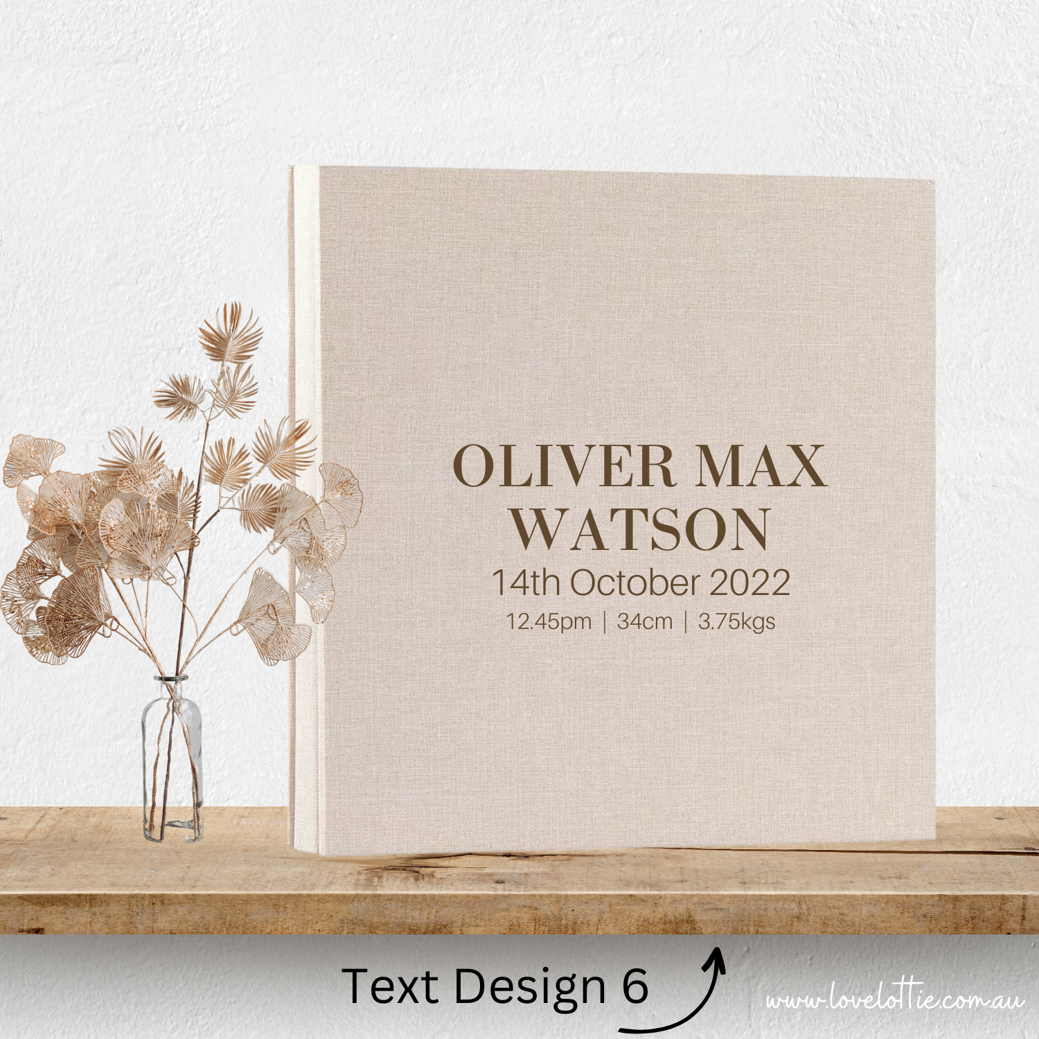 Personalised Baby Gift Photo Album - Baby Shower Gift - Baby Boy Gift or Baby Girl Gift - Newborn Baby Gift Baby Keepsake - New Mum Gift
