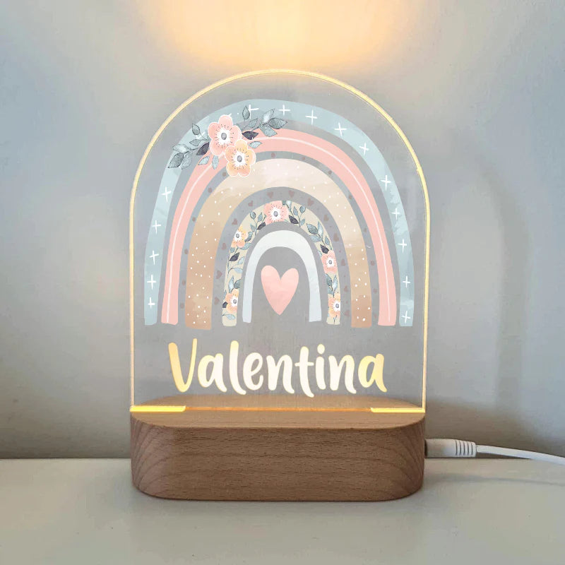 Printed Night Lights Personalised Plaque (Plaque Only)