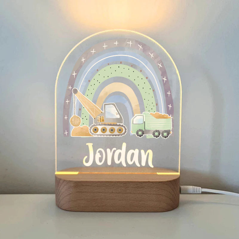 Printed Night Lights Personalised Plaque (Plaque Only)