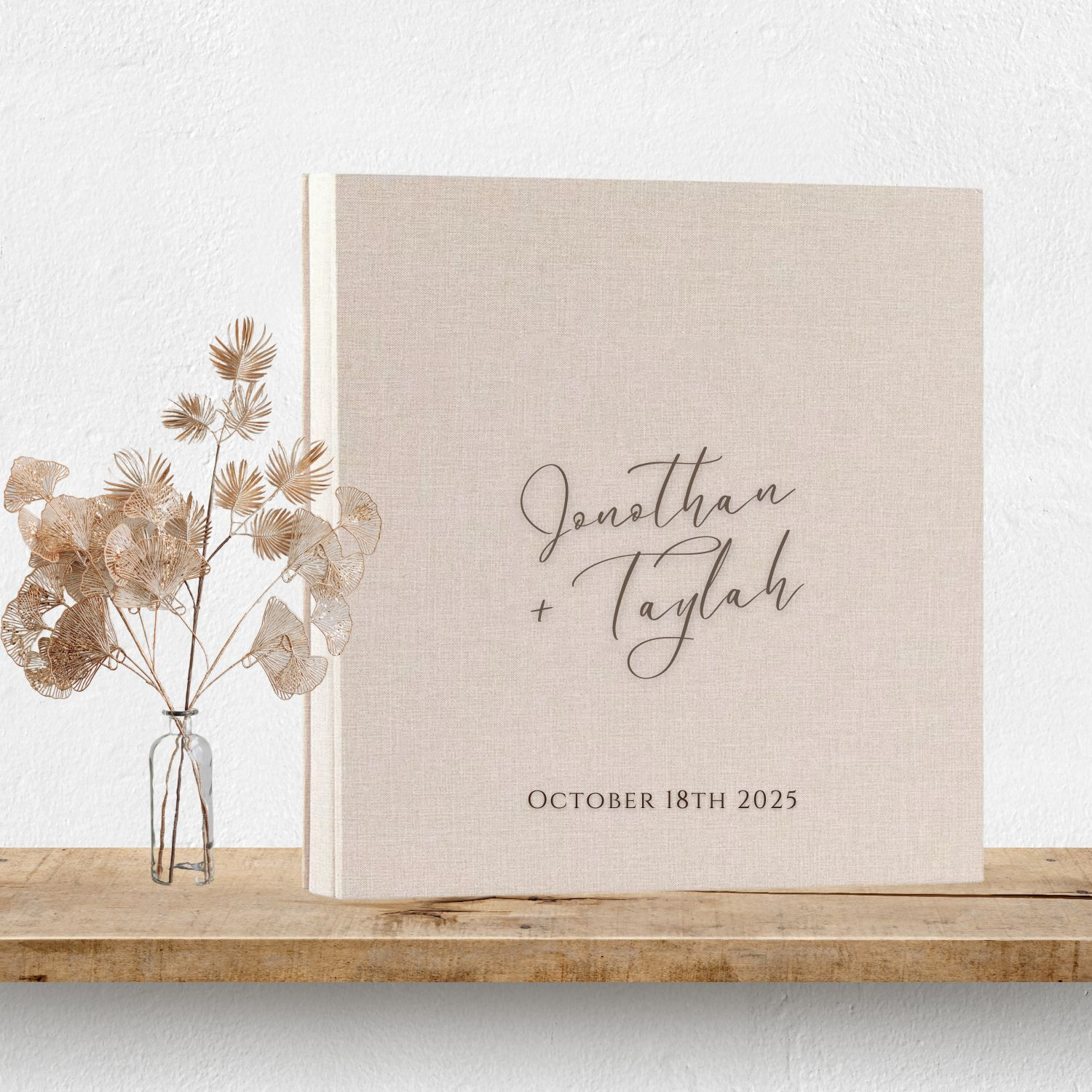 Personalised Wedding Photo Album - Design 3