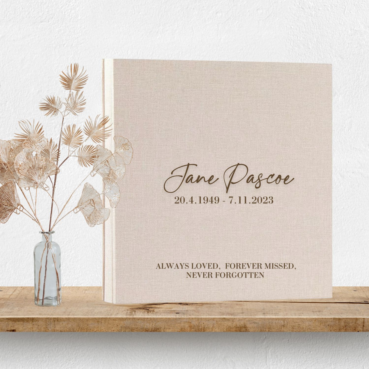 Personalised Memorial Photo Album - Design 3