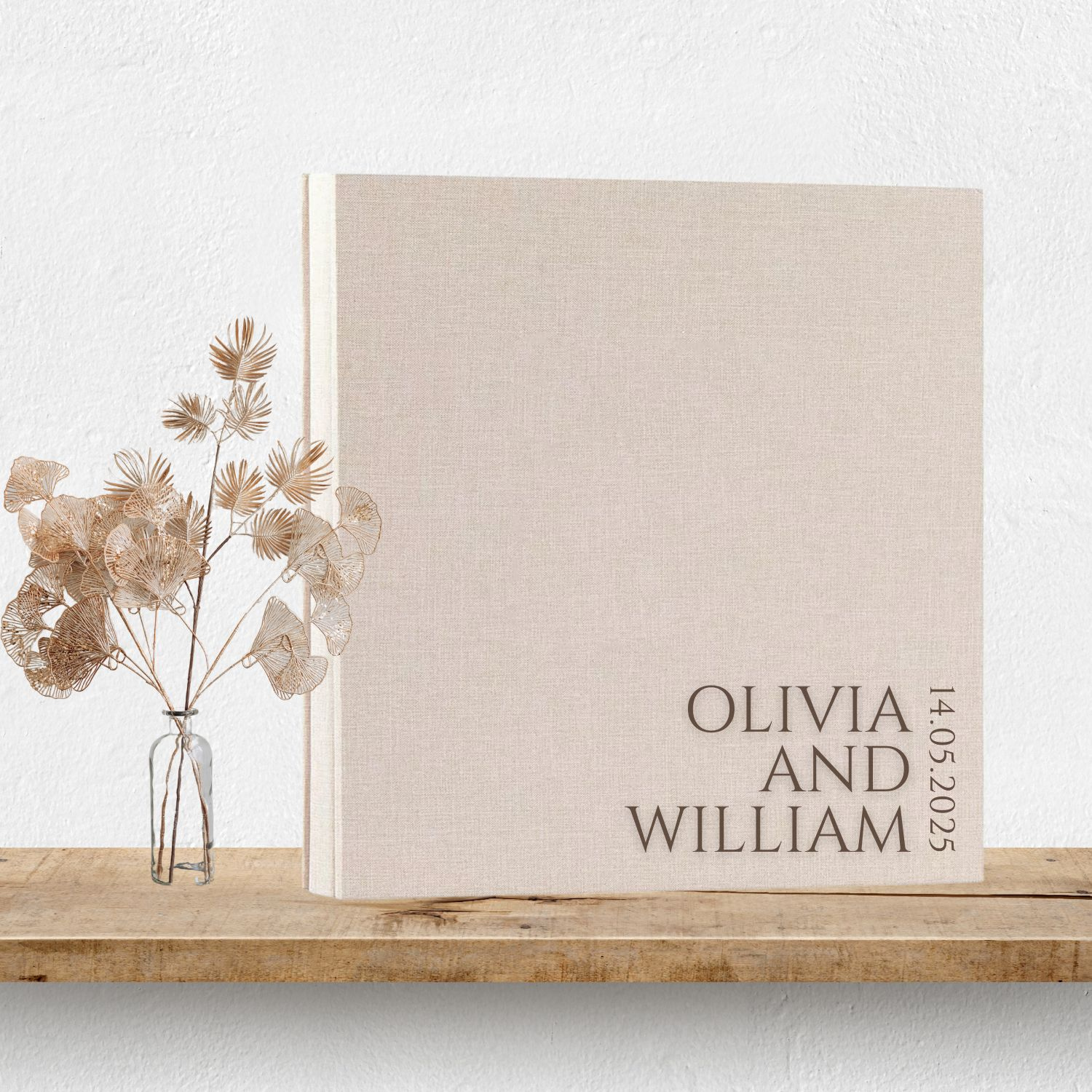 Personalised Wedding Photo Album - Design 4