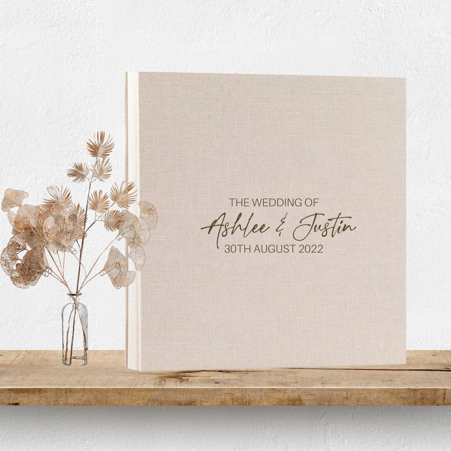 Personalised Wedding Photo Album - Design 5