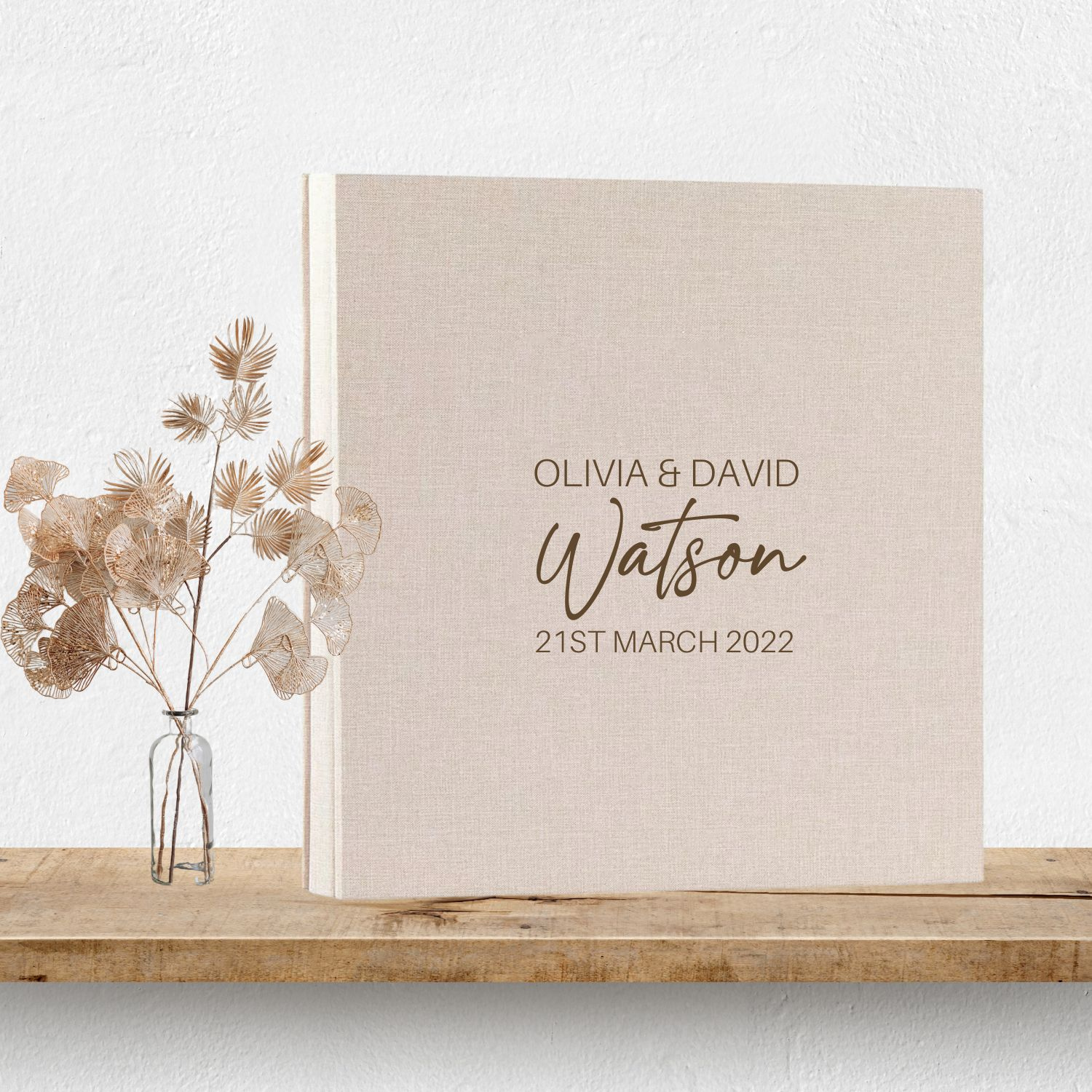 Personalised Wedding Photo Album - Design 7