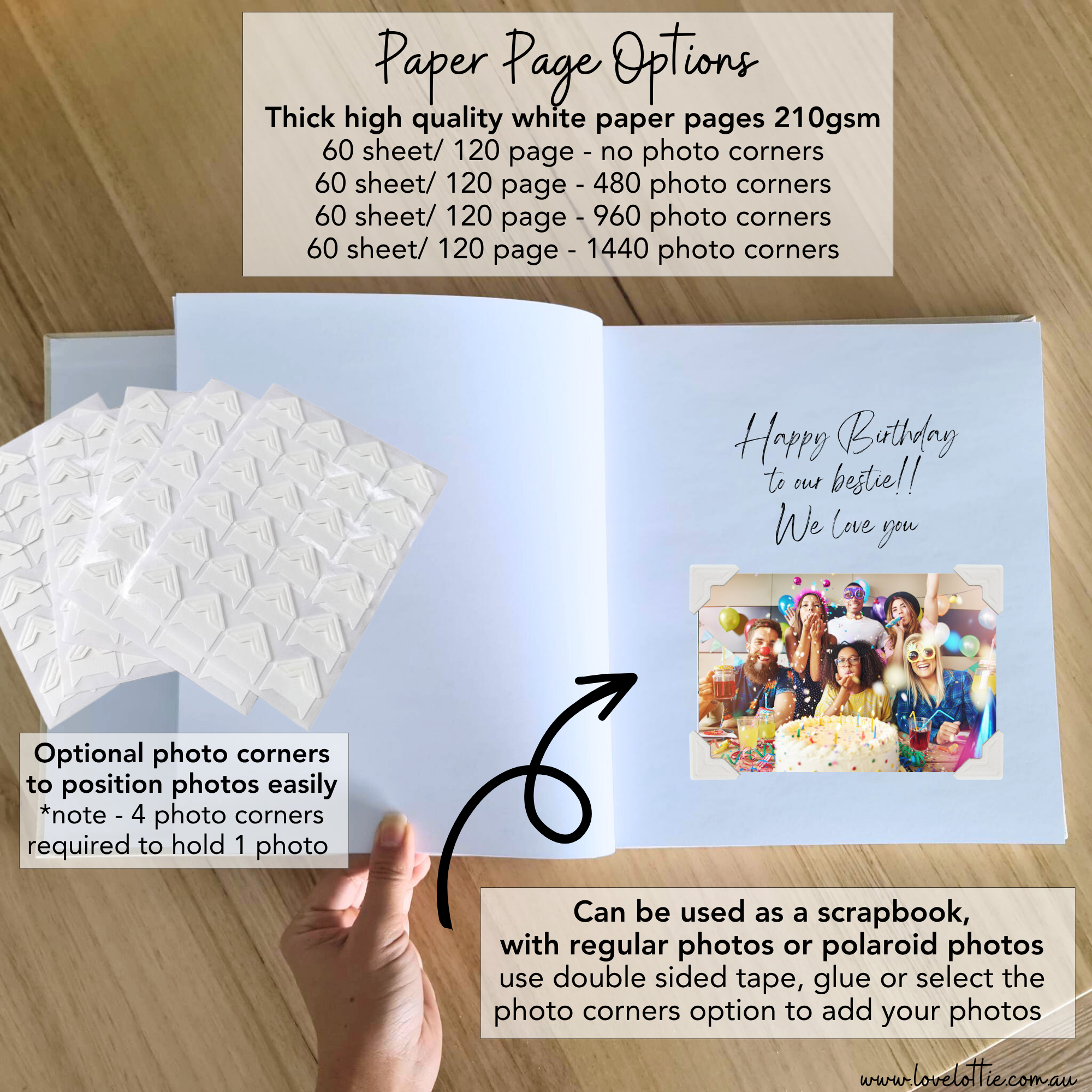 Personalised Birthday Photo Album - Design 2