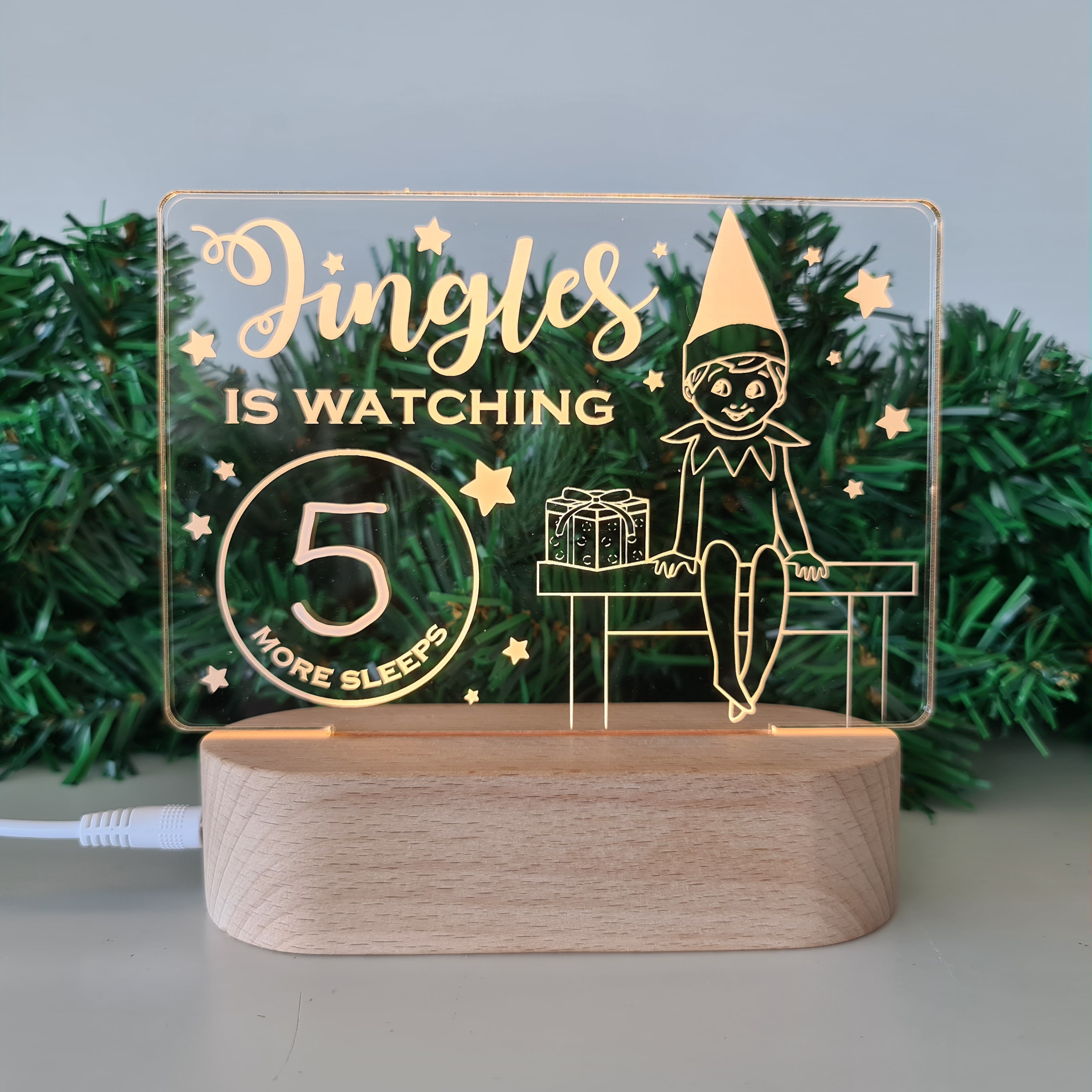 Custom Christmas Night Light - Elf