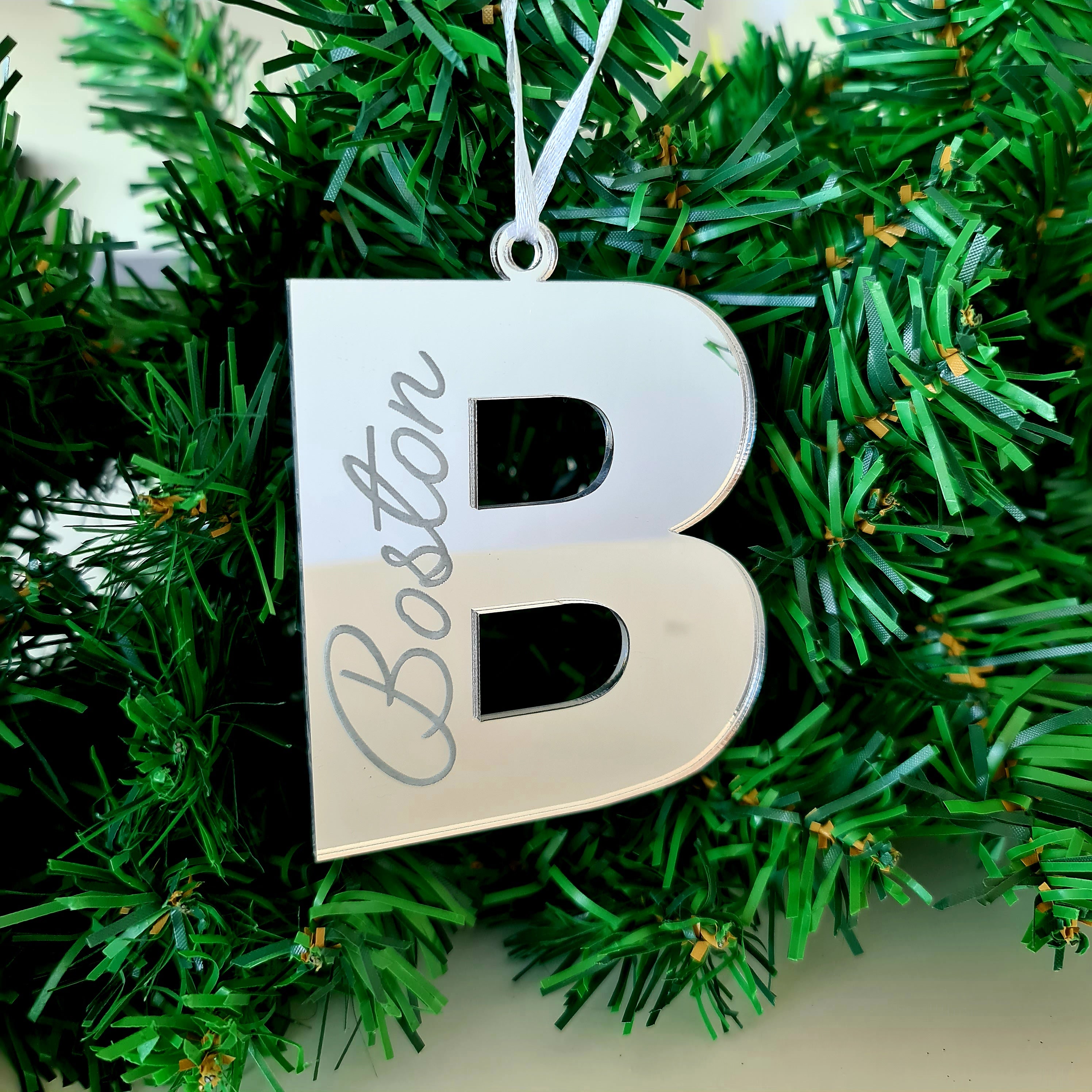 Personalised Christmas Tree Decorations - Letter
