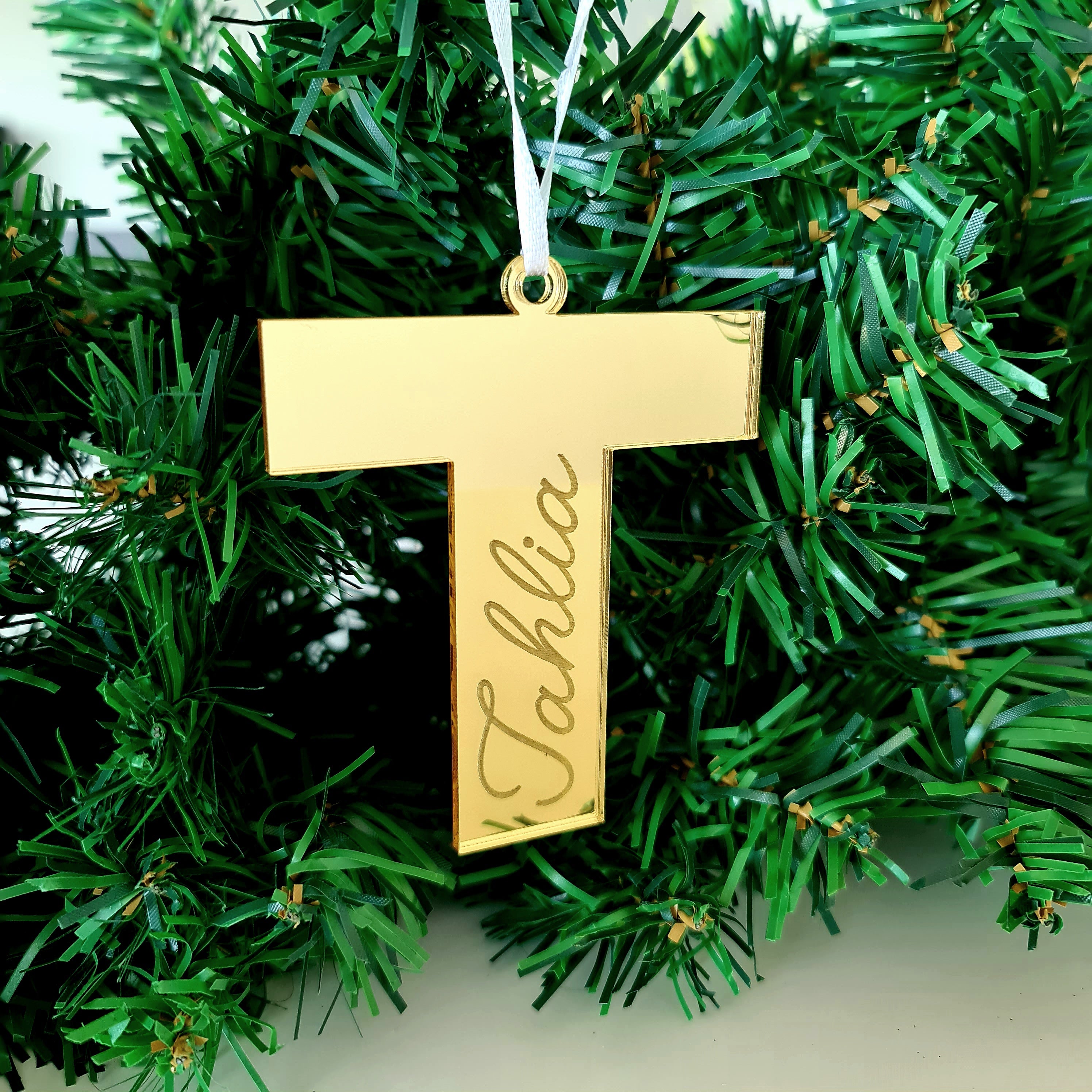 Personalised Christmas Tree Decorations - Letter