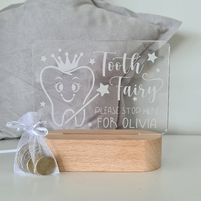 Personalised Baby Night Light - Tooth Fairy