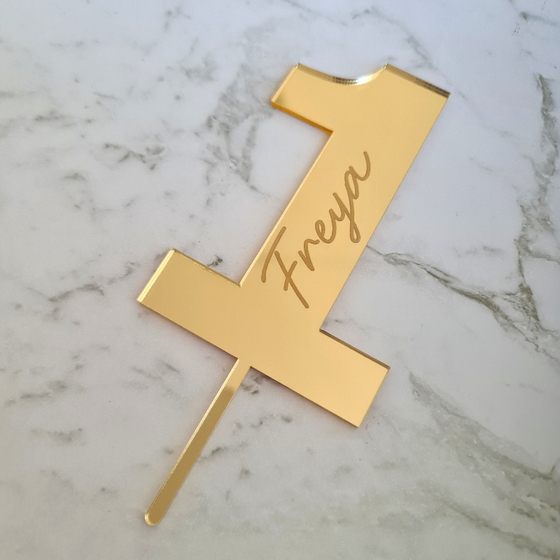 Custom Happy Birthday Cake Topper - Freya