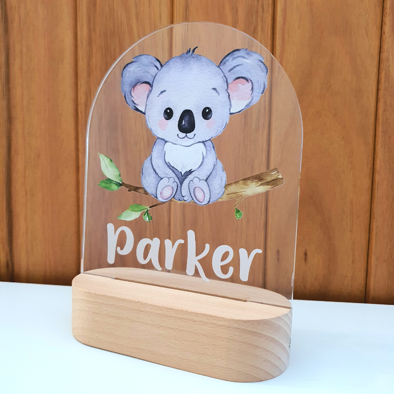 Personalised Gifts Night Light for Kids - Printed Koala