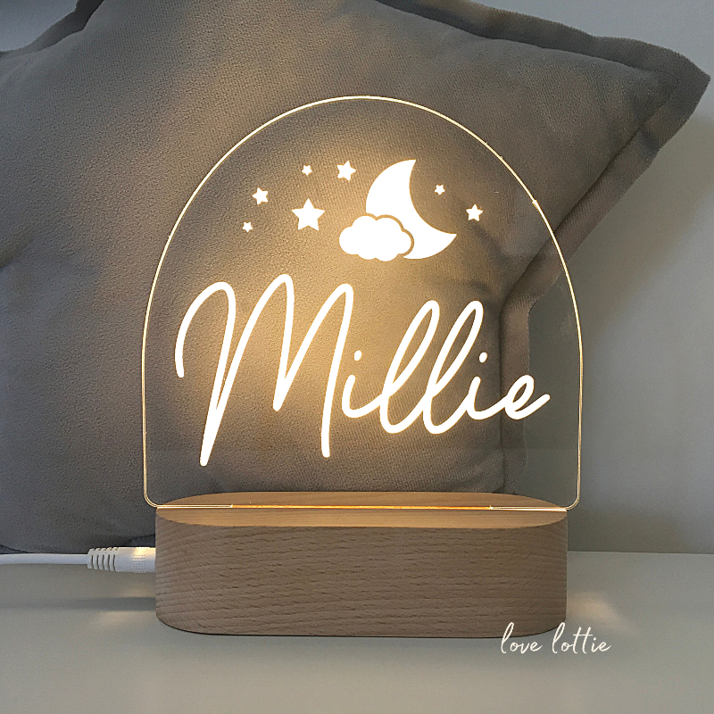 Personalised Kids Night Light - Millie Night Sky