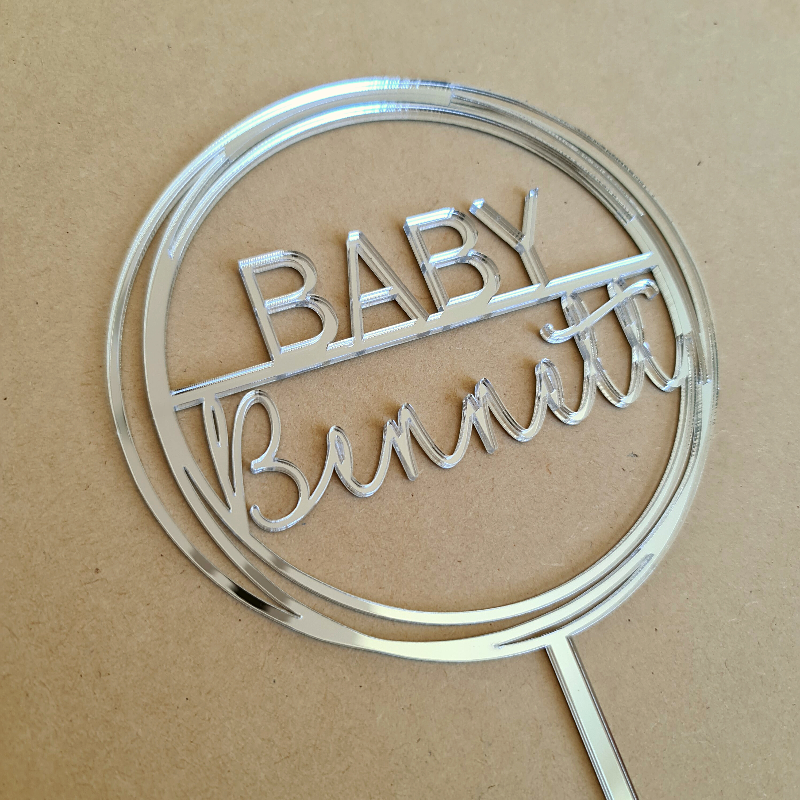 Custom Baby Birthday Cake Topper - Bennett