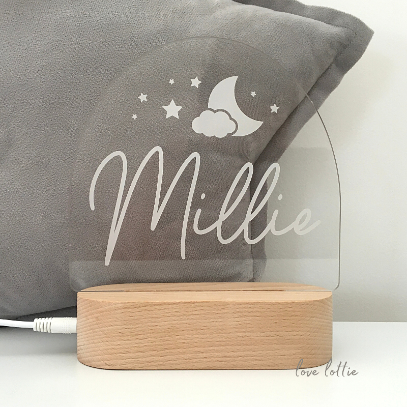 Personalised Kids Night Light - Millie Night Sky