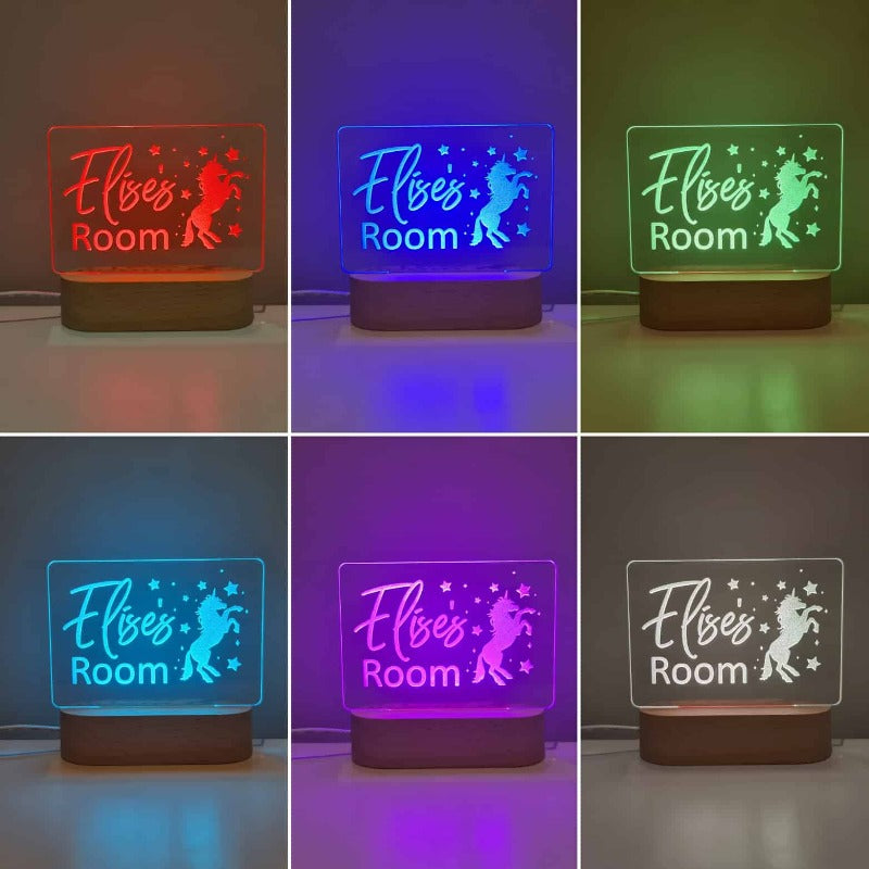 Personalised Baby Night Light - Unicorn