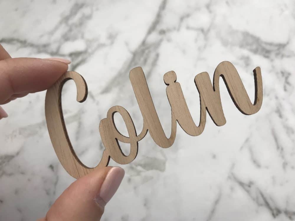 wedding place card