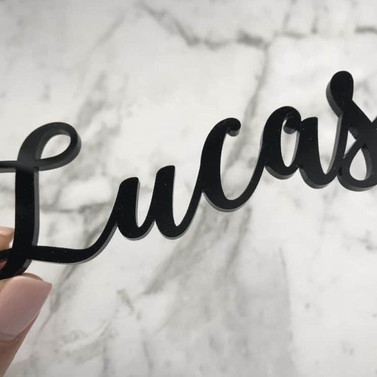 place card black