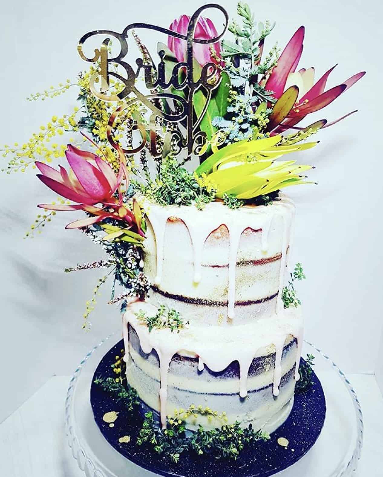 Bride To Be Acrylic Silver Mirror Bridal Shower Cake Topper