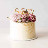 Seventy Acrylic Gold Mirror 70th Birthday Cake Topper
