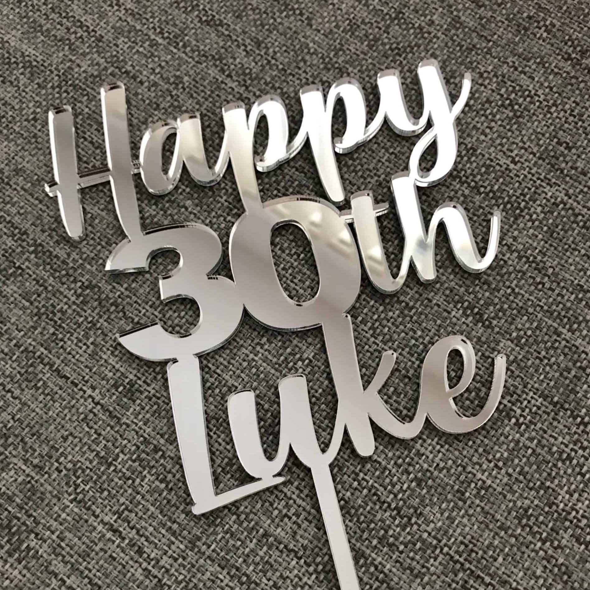 personalised cake topper