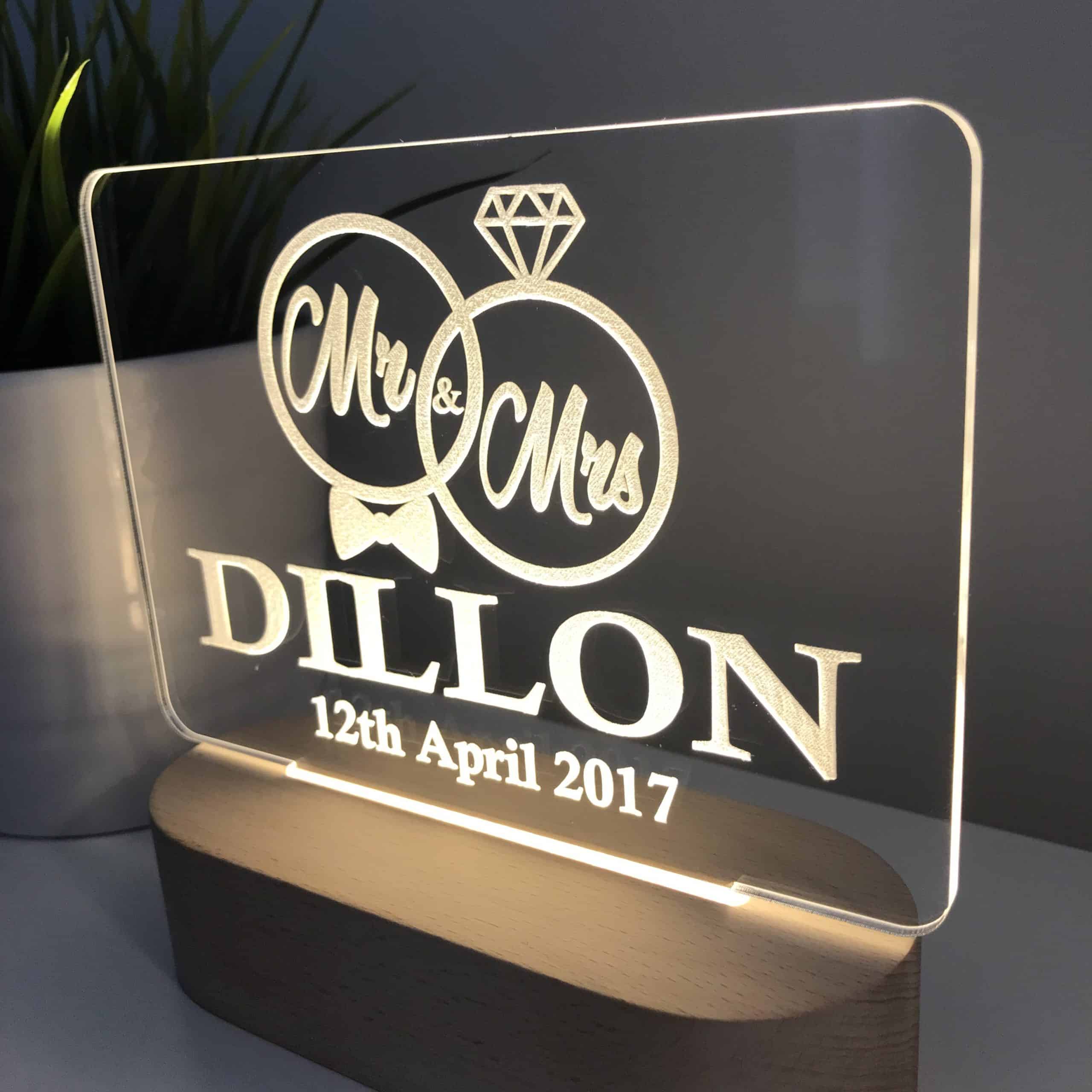 Personalised wedding gift