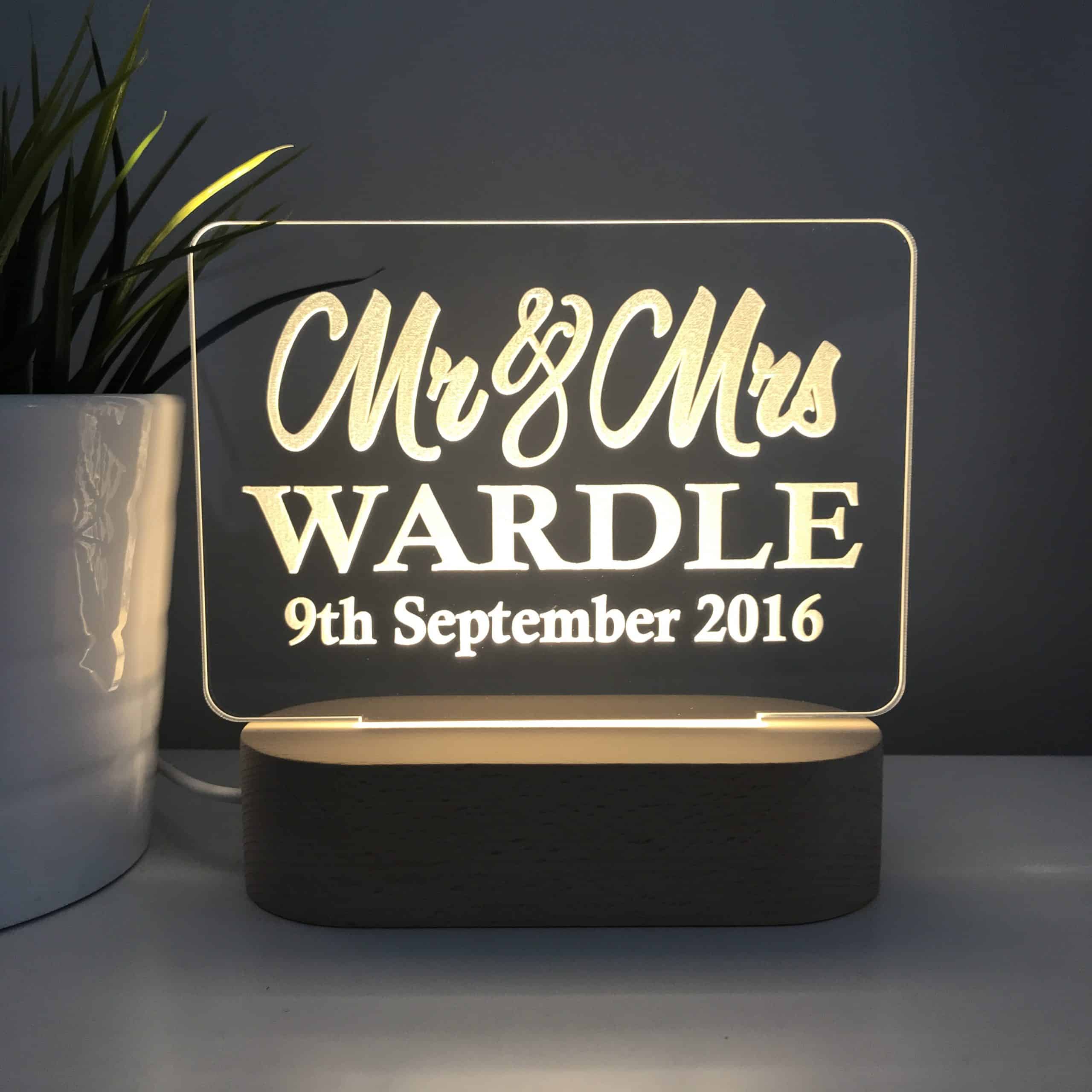 Personalised wedding gift