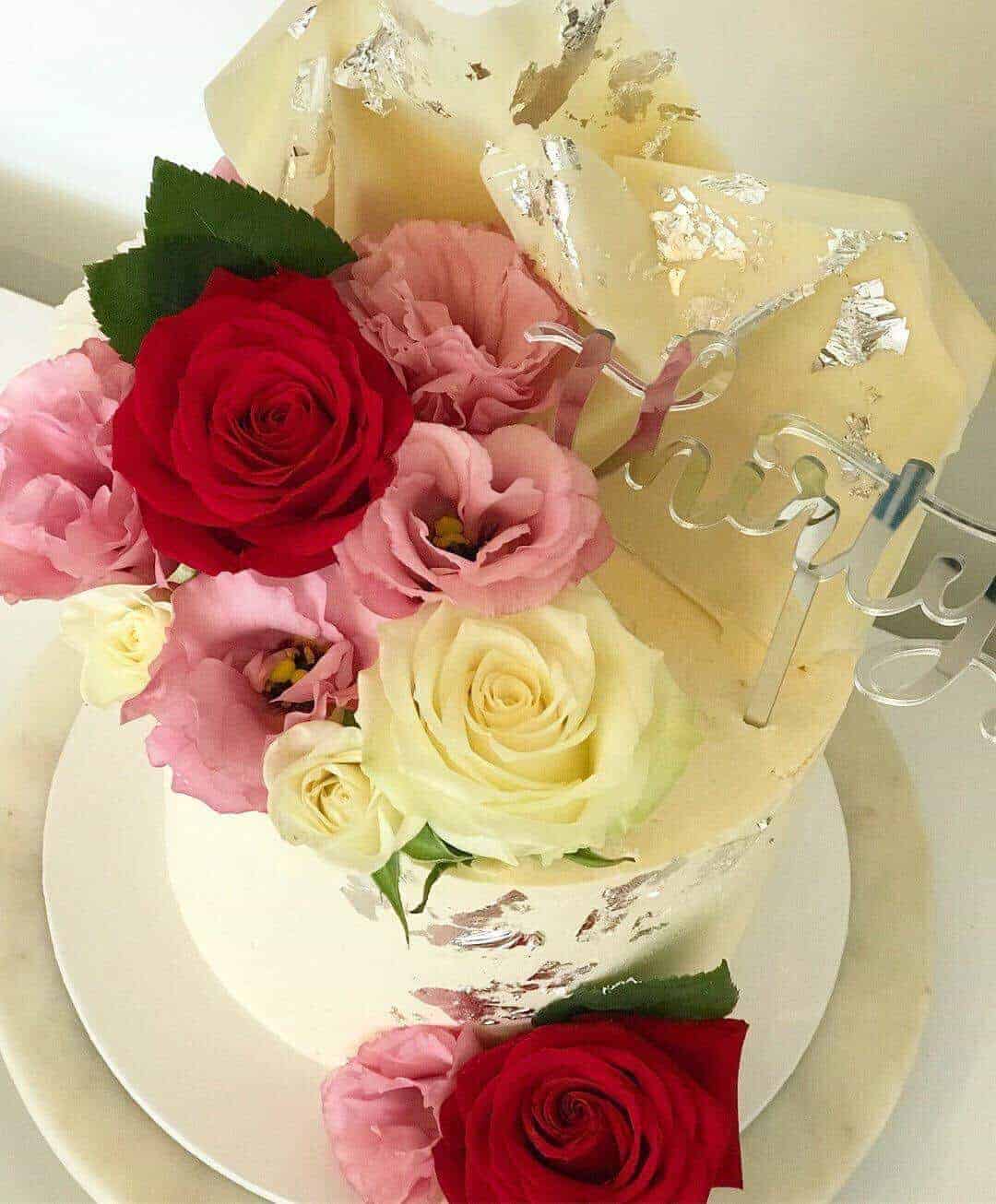 Thirty Acrylic Silver Mirror 30th Birthday Cake Topper