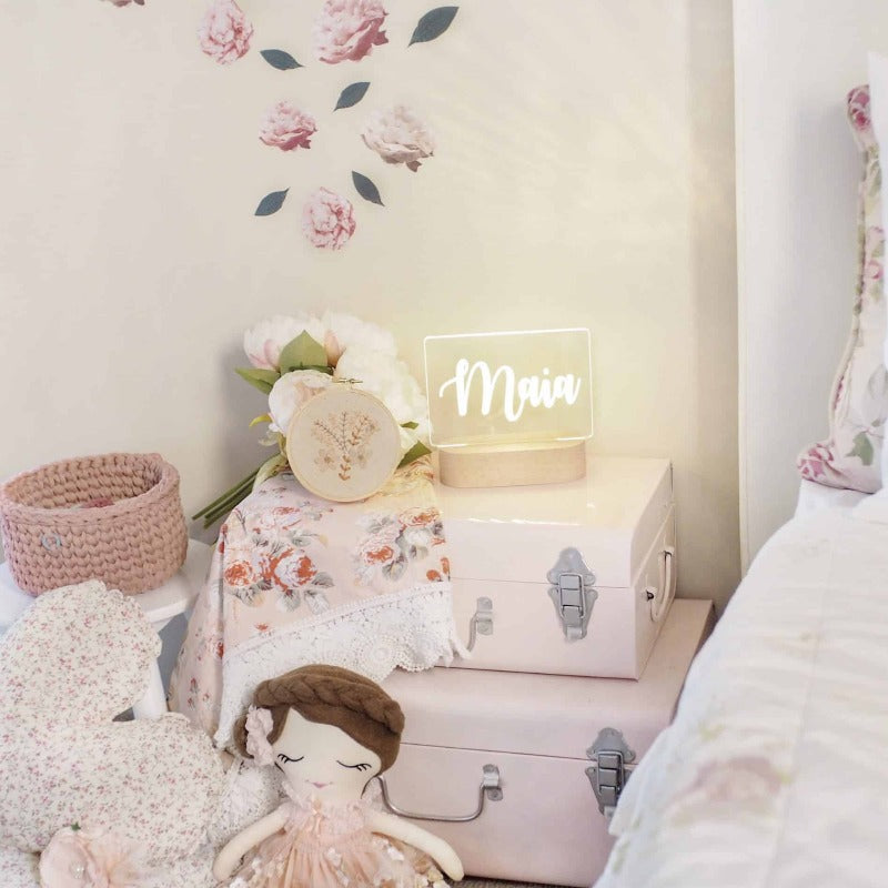 Personalised Baby Night Light - Script
