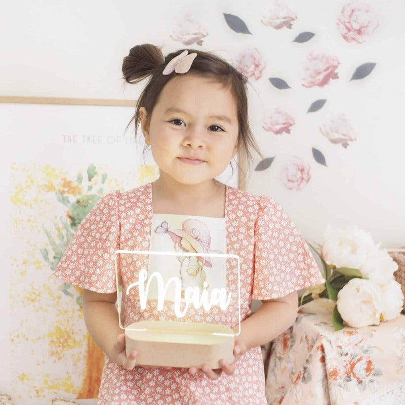 Personalised Baby Night Light - Script