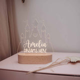 Personalised Baby Night Light - Castle