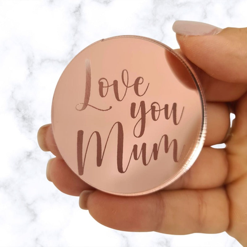 10 x Cupcake Plaques - Love you Mum