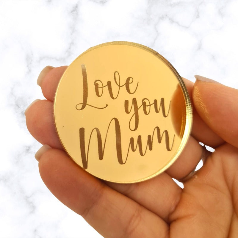 10 x Cupcake Plaques - Love you Mum