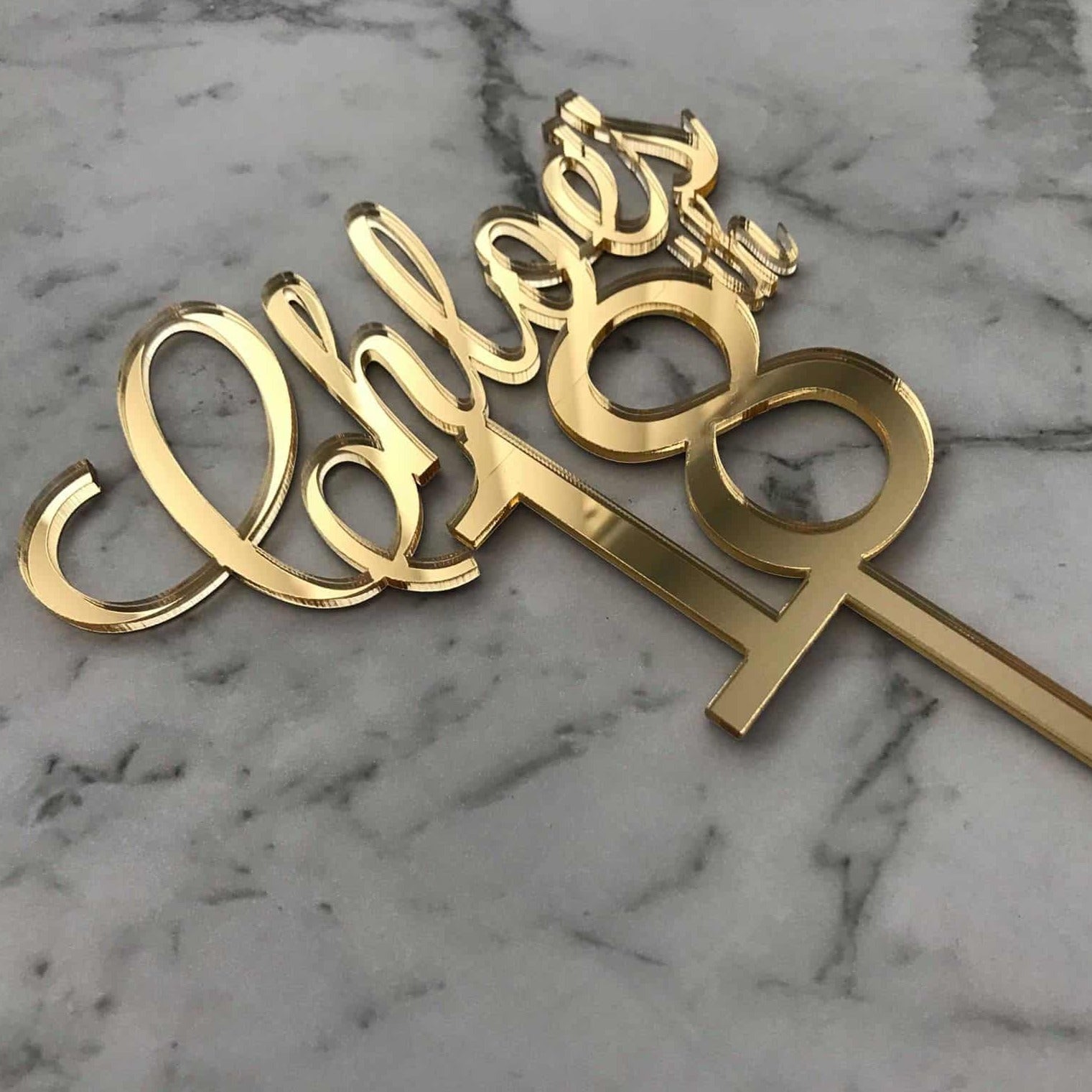 Custom Name/Age Birthday Cake Topper Style Chloe