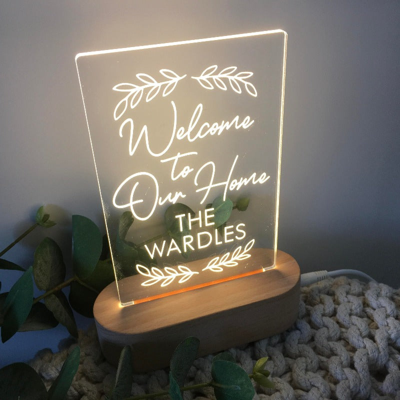 House Warming Lights - Welcome To Our Home