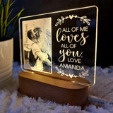 Valentine's Day Personalised Photo Light - Loves You